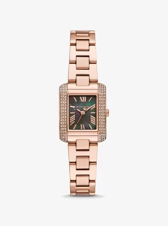 Mini Emery Pavé Roségoldfarbene Uhr