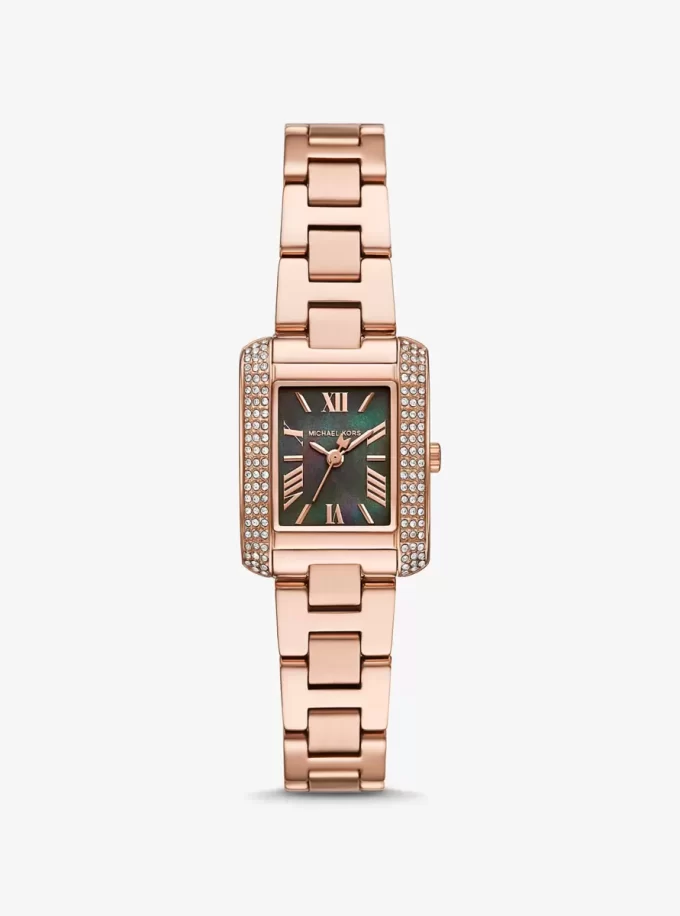 Mini Emery Pavé Roségoldfarbene Uhr Mini Emery Pavé Roségoldfarbene Uhr