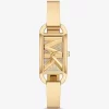 Mini Empire Pavé Goldfarbene Armreifuhr