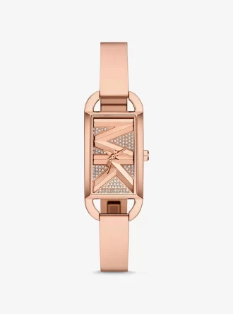 Mini Empire Pavé Roségoldfarbene Armreifuhr