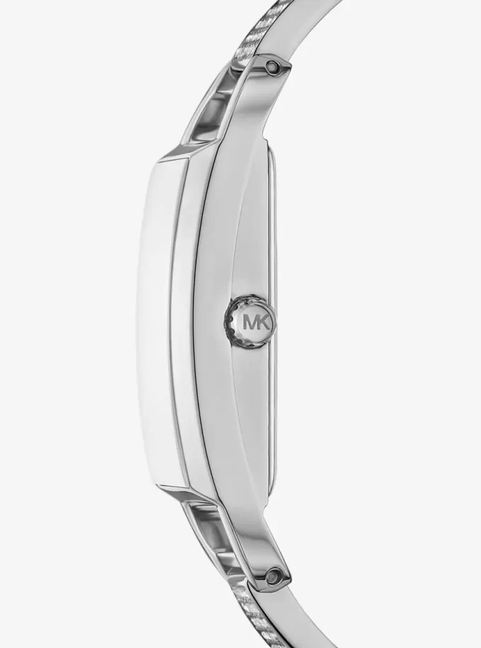 Mini Empire Pavé Silberfarbene Armreifuhr Mini Empire Pavé Silberfarbene Armreifuhr