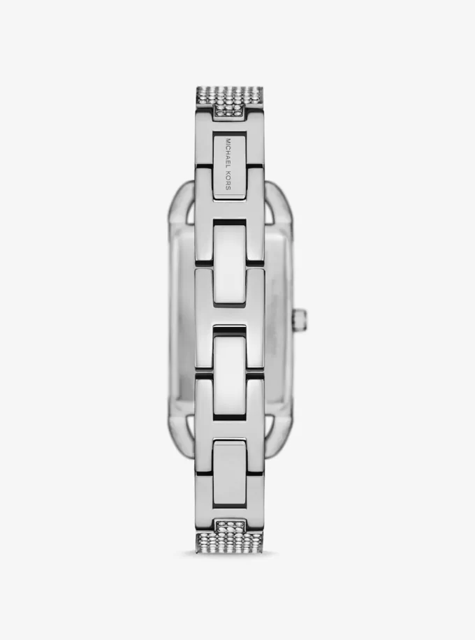 Mini Empire Pavé Silberfarbene Armreifuhr Mini Empire Pavé Silberfarbene Armreifuhr