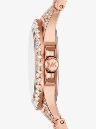 Mini Everest Pavé Roségoldfarbene Uhr