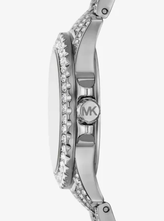 Mini Everest Pavé Silberfarbene Uhr