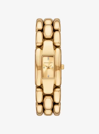 Mini Hally Pavé Goldfarbene Uhr