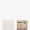Mini Harlowe Pavé Goldfarbenes Uhren- und Schmuckset