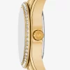 Mini Lexington Pavé Goldfarbene Uhr Mini Lexington Pavé Goldfarbene Uhr