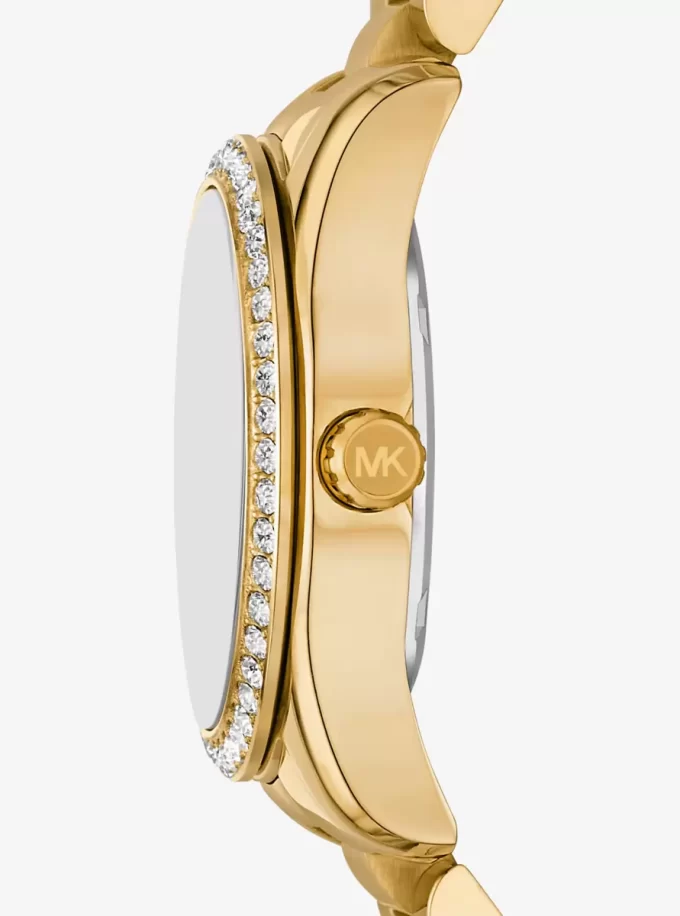 Mini Lexington Pavé Goldfarbene Uhr Mini Lexington Pavé Goldfarbene Uhr