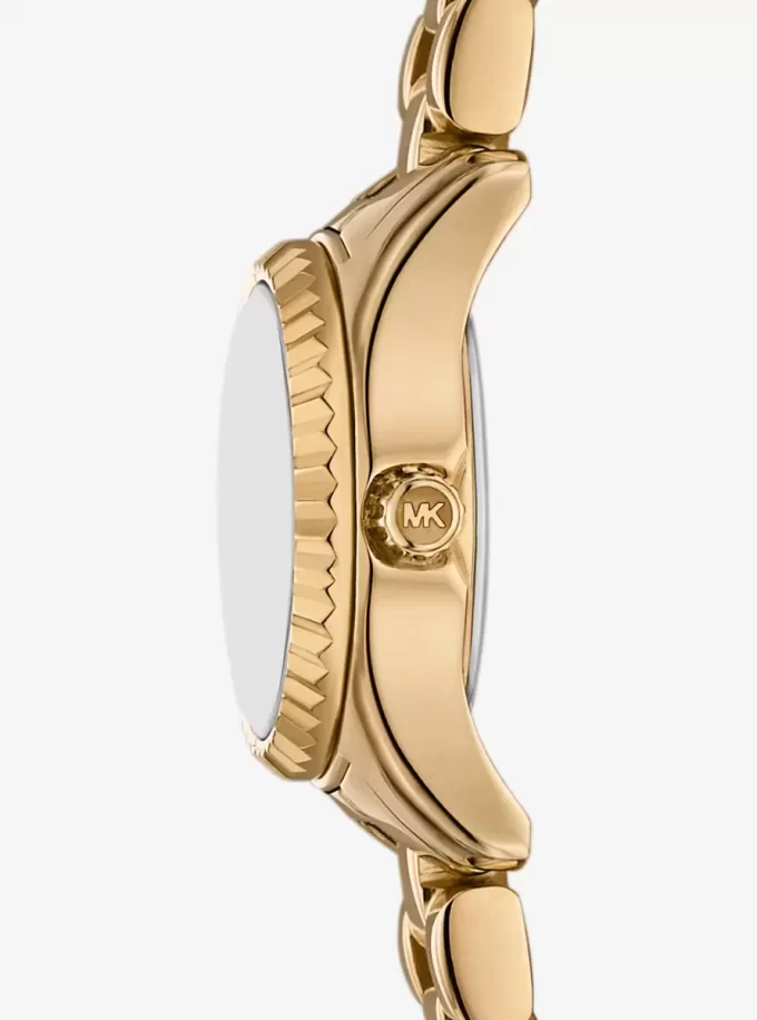 Mini Lexington Pavé Goldfarbene Uhr Mini Lexington Pavé Goldfarbene Uhr