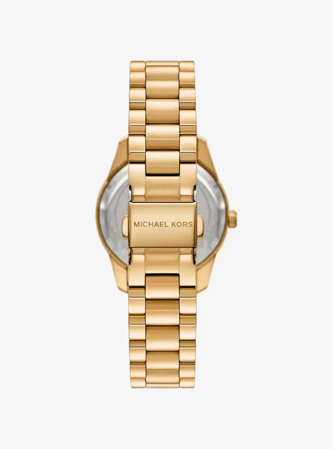 Mini Lexington Pavé Goldfarbene Uhr Mini Lexington Pavé Goldfarbene Uhr