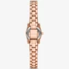 Mini Lexington Pavé Roségoldfarbene Uhr