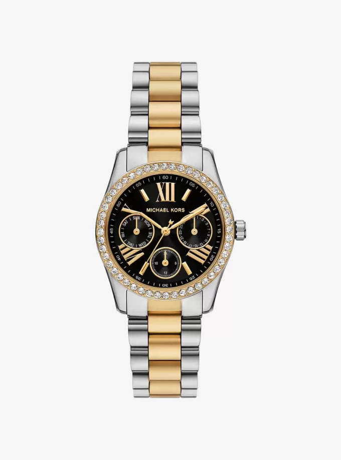Mini Lexington Pavé Zweifarbige Uhr