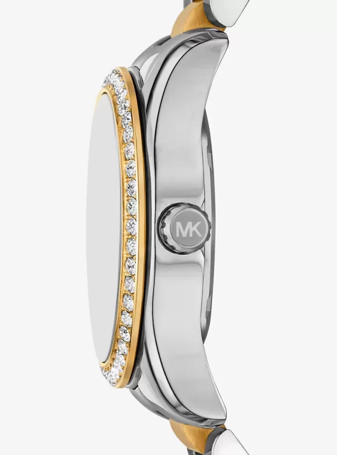 Mini Lexington Pavé Zweifarbige Uhr