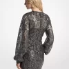 Minikleid aus metallisch schimmernder Paisley-Spitze Minikleid aus metallisch schimmernder Paisley-Spitze