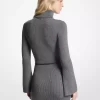 Minikleid aus Wollmischung mit Gürtel