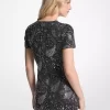 Minikleid mit Paisley-Muster und Nieten Minikleid mit Paisley-Muster und Nieten