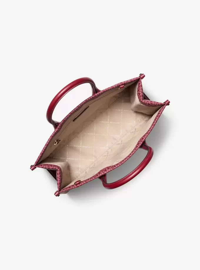 Mirella Medium Metallic Tragetasche mit Logo Mirella Medium Metallic Tragetasche mit Logo