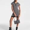 MK2000 Logo Jacquard Hoodie Kleid MK2000 Logo Jacquard Hoodie Kleid