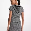 MK2000 Logo Jacquard Hoodie Kleid MK2000 Logo Jacquard Hoodie Kleid