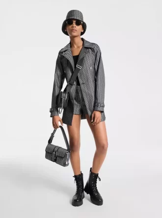 MK2000 Logo Jacquard Trenchcoat