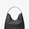 Nayla Medium Hobo-Schultertasche aus genarbtem Leder