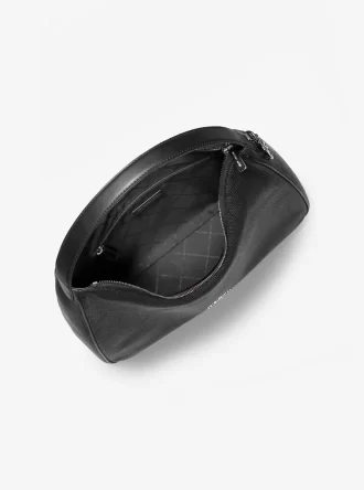 Nayla Medium Hobo-Schultertasche aus genarbtem Leder