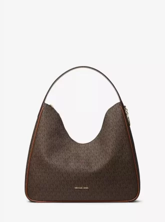 Nayla Medium Schultertasche mit charakteristischem Logo