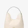 Nayla Schultertasche aus genarbtem Leder, mittelgroß