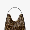 Nayla Schultertasche aus mittelgroßem Kalbsfell mit Leopardenmuster Nayla Schultertasche aus mittelgroßem Kalbsfell mit Leopardenmuster