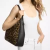 Nayla Schultertasche aus mittelgroßem Kalbsfell mit Leopardenmuster Nayla Schultertasche aus mittelgroßem Kalbsfell mit Leopardenmuster
