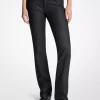 Nietenbesetzte Stretch-Denim-Zigarettenjeans