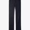 Nietenbesetzte Stretch-Denim-Zigarettenjeans