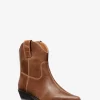 Noemie Distressed-Lederstiefel Noemie Distressed-Lederstiefel