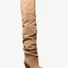 Noemie Overknee-Stiefel aus Wildleder