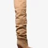 Noemie Overknee-Stiefel aus Wildleder