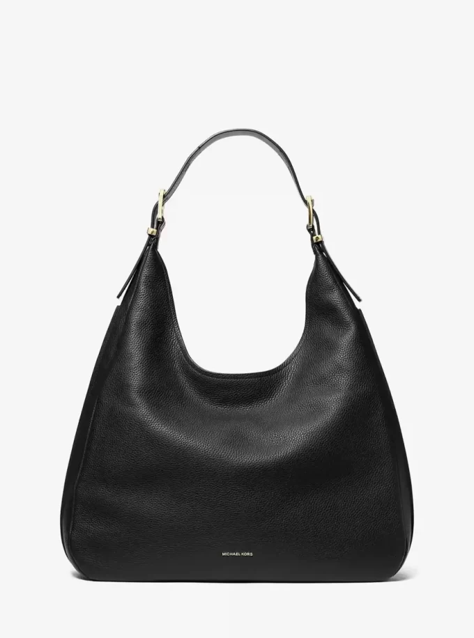 Nolita Große Hobo-Schultertasche aus genarbtem Leder Nolita Große Hobo-Schultertasche aus genarbtem Leder