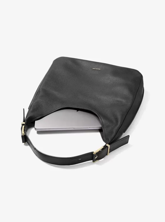 Nolita Große Hobo-Schultertasche aus genarbtem Leder Nolita Große Hobo-Schultertasche aus genarbtem Leder