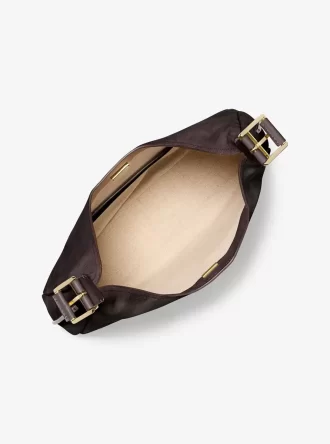 Nolita Große Hobo-Schultertasche aus Nubukleder Nolita Große Hobo-Schultertasche aus Nubukleder