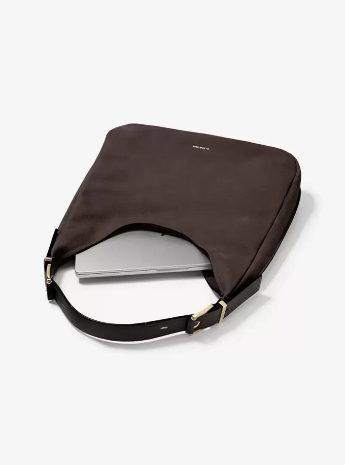 Nolita Große Hobo-Schultertasche aus Nubukleder Nolita Große Hobo-Schultertasche aus Nubukleder