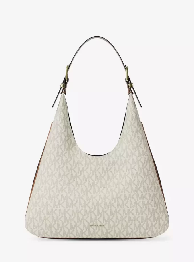 Nolita Große Hobo-Schultertasche mit charakteristischem Logo