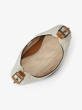 Nolita Große Hobo-Schultertasche mit charakteristischem Logo Nolita Große Hobo-Schultertasche mit charakteristischem Logo