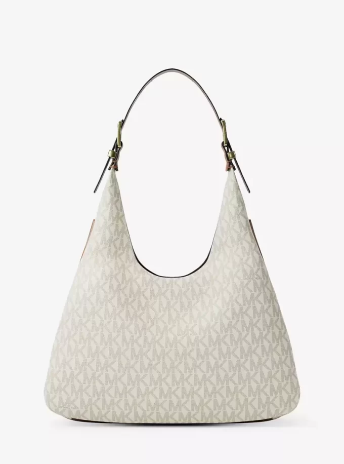 Nolita Große Hobo-Schultertasche mit charakteristischem Logo