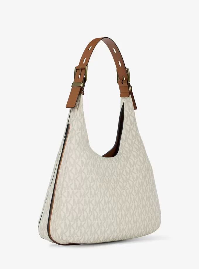 Nolita Große Hobo-Schultertasche mit charakteristischem Logo