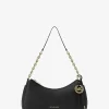 Nolita Medium Pochette aus genarbtem Leder mit Kette Nolita Medium Pochette aus genarbtem Leder mit Kette