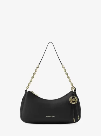 Nolita Medium Pochette aus genarbtem Leder mit Kette