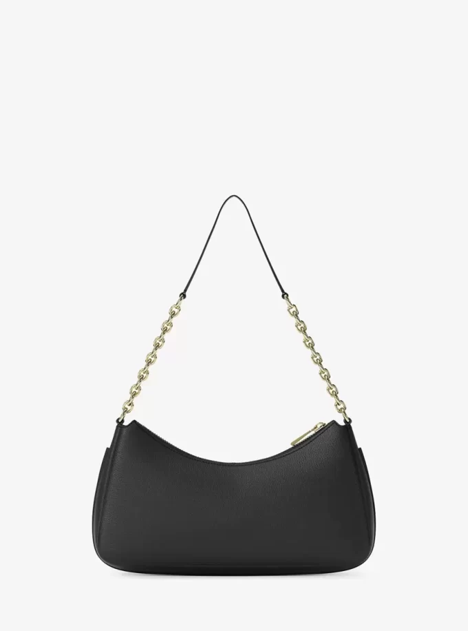 Nolita Medium Pochette aus genarbtem Leder mit Kette Nolita Medium Pochette aus genarbtem Leder mit Kette