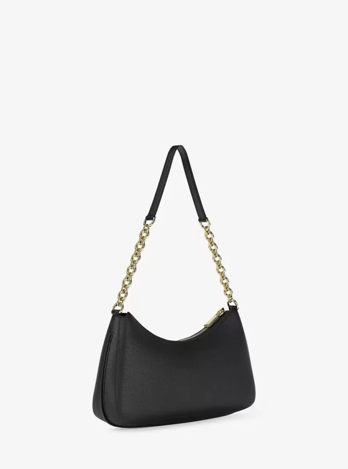 Nolita Medium Pochette aus genarbtem Leder mit Kette Nolita Medium Pochette aus genarbtem Leder mit Kette
