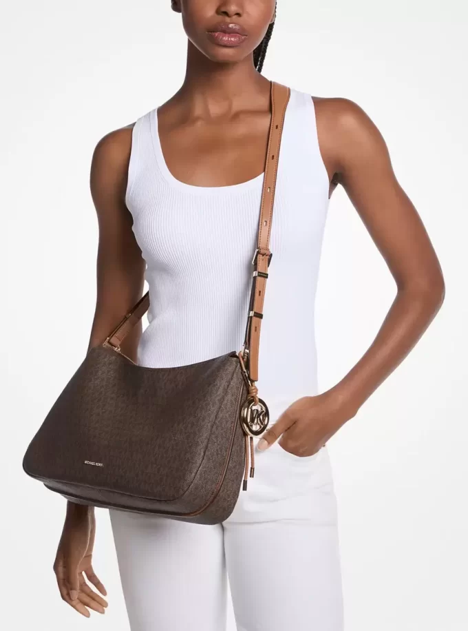Nolita Medium Schultertasche mit charakteristischem Logo Nolita Medium Schultertasche mit charakteristischem Logo