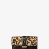 Nolita Mittlere Geldbörse mit Leopardenmuster aus Kalbsfell und Leder, dreifach faltbar Nolita Mittlere Geldbörse mit Leopardenmuster aus Kalbsfell und Leder, dreifach faltbar