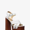 Nora Leder-Plateausandalen